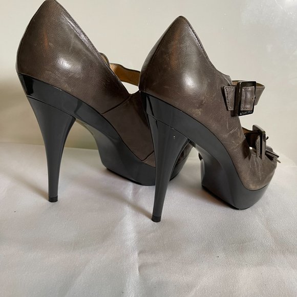 MICHAEL KORS LEATHER  PLATFORM SIZE 10 - Picture 10 of 15